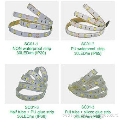 30 LED/M 5050 LED Flexible strip 7.2w/m